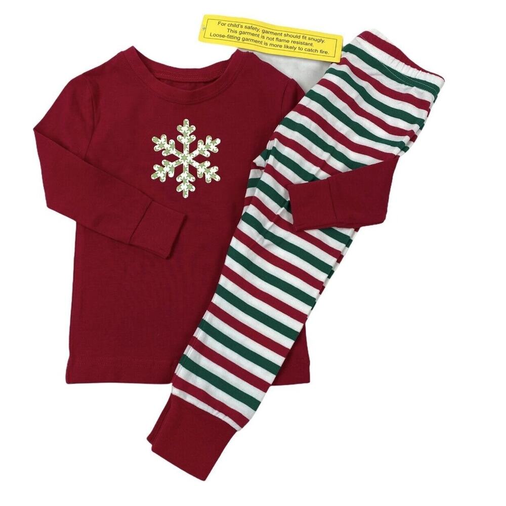 Kids Pajama Gram NWT Snowflake Pajamas Size 2t